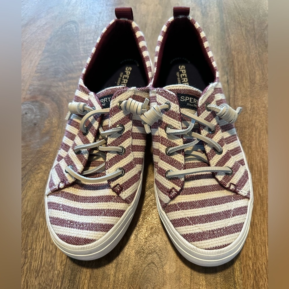 NEW! Sperry Crest Vibe Sneaker Oat/Cordovan sz 8.5